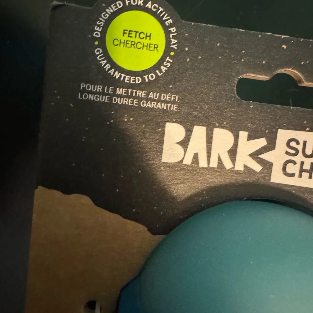 Bark Box Super Chewer XL Glow Ball squeaks Dog Toy